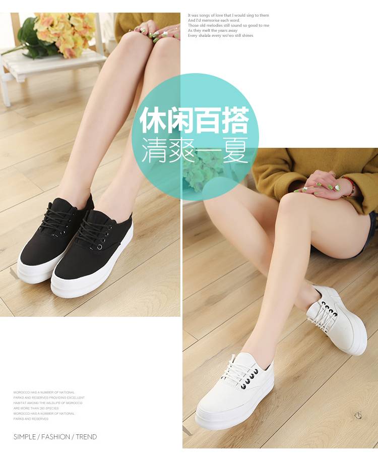 Giày Vải Thấp Nữ Hàn Quốc Vỏ Muffin 12