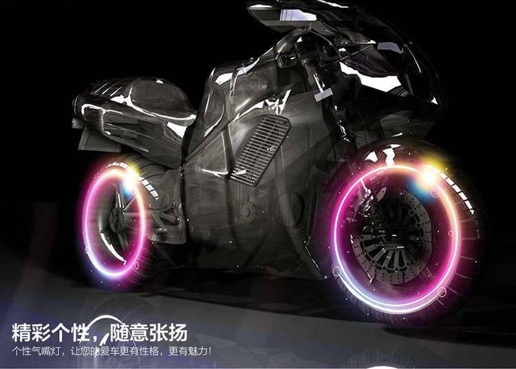 Đèn led gắn trên van lốp xe mô tô