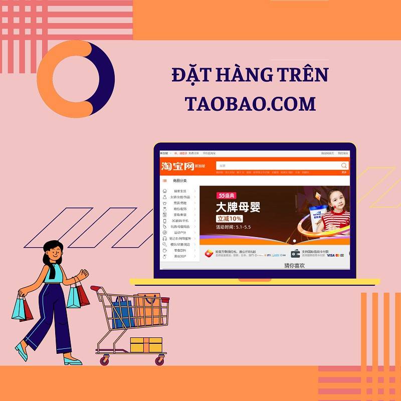 Taobao.com được nhiều nhà bán buôn sỉ ở Việt Nam chọn nhập hàng