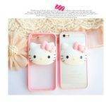 Ốp Lưng Nhựa Iphone 4S 5S Hello Kitty Trong Suốt 10