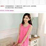 Hình ảnh nguồn hàng Đầm Ngủ Cotton Nữ Không Tay Dễ Thương giá sỉ quảng châu taobao 1688 trung quốc về TpHCM