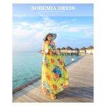 Váy Bohemian Bãi Biển Nữ Dài Quyến Rũ 9